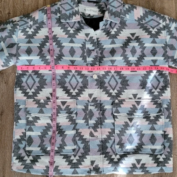 Aztec Design Bomber Jacket #2763 - Picture 8 of 12